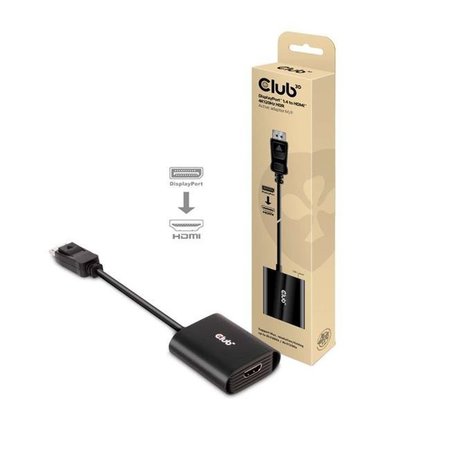 CLUB 3D Club 3D CAC-1085 DisplayPort 1.4 to HDMI 4K120Hz HDR Active Adapter CAC-1085